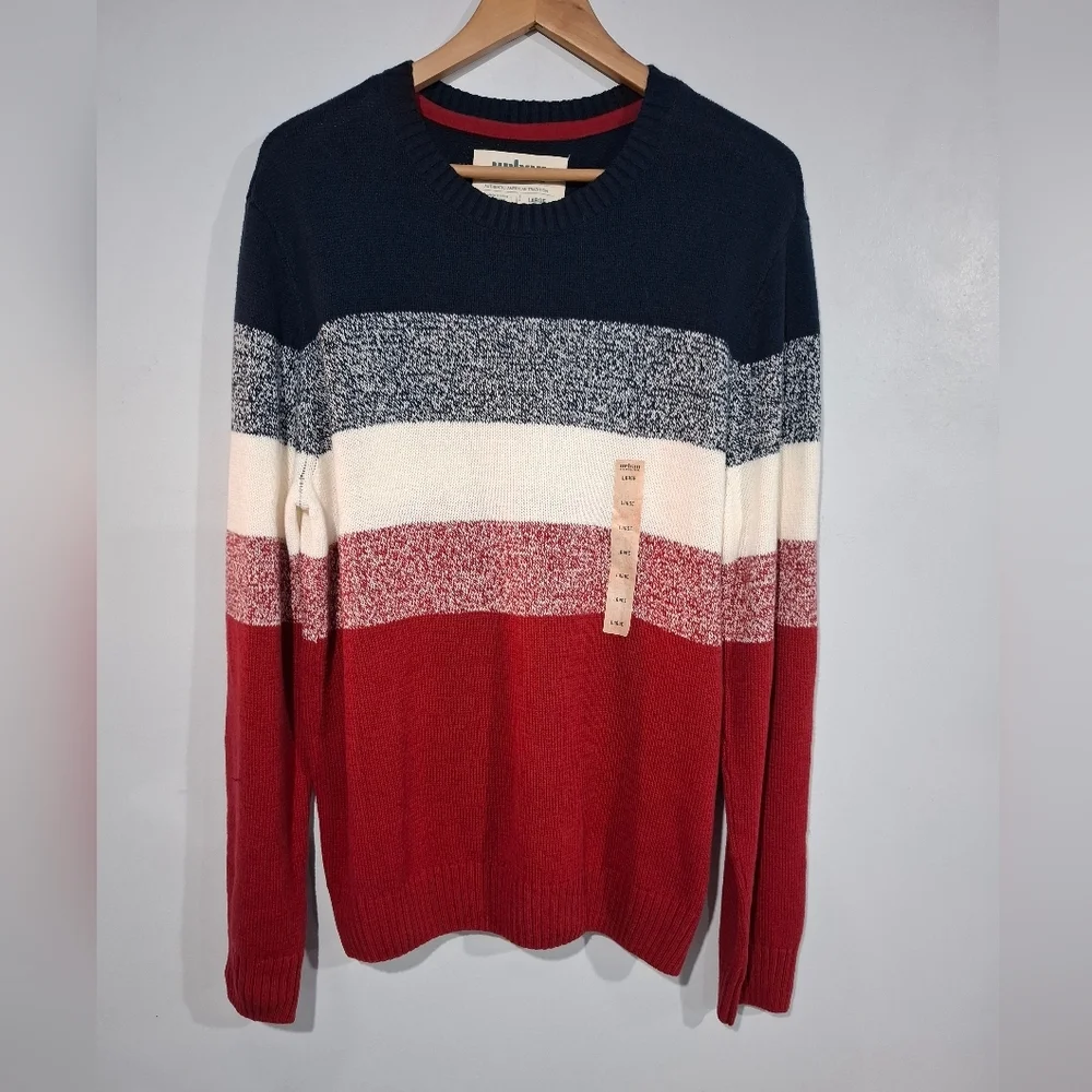 Urban Pipeline Sweater Mens Large Block Color Striped Retro 90s Style Preppy
